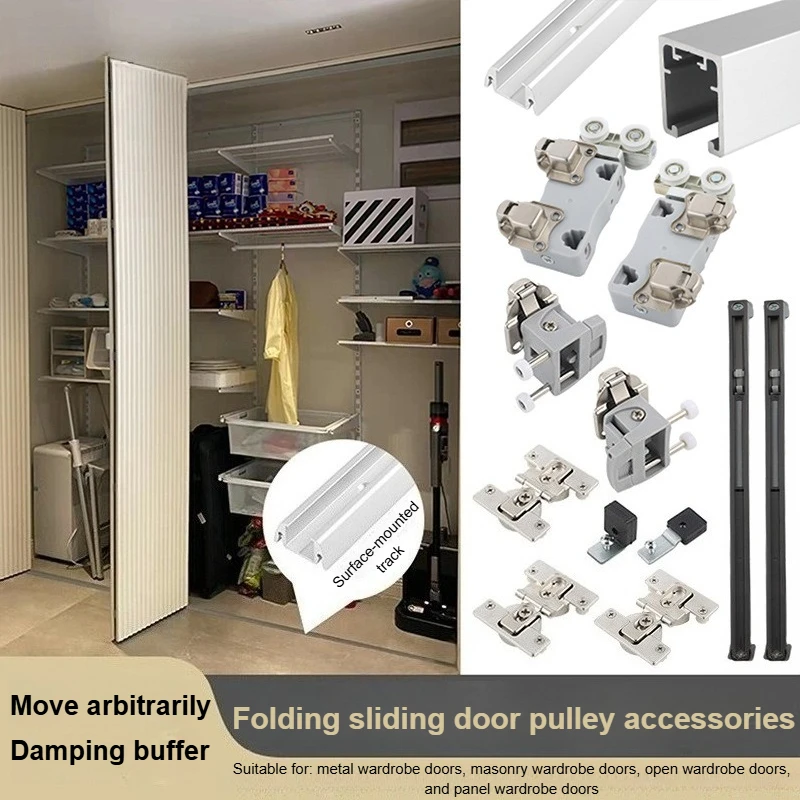 accessori-per-porte-pieghevoli-per-armadi-set-completo-di-binari-a-scomparsa-per-ante-pieghevoli-con-pulegge-a-spinta-e-trazione