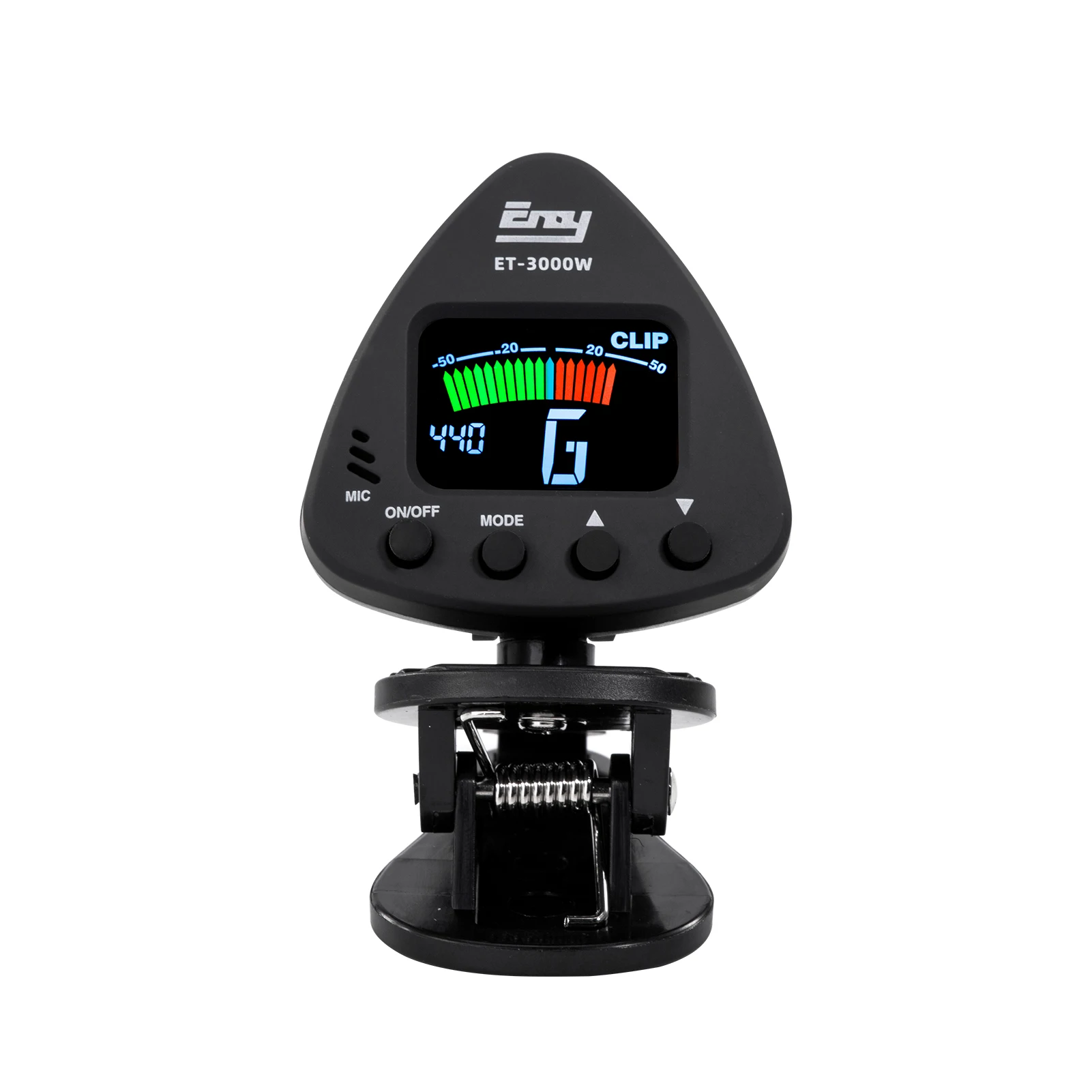 eno ET 3000W Wind Instruments Tuner Supports Mic & Clip-on Tuning Modes for Saxophone Clarinet Trumpet Flute