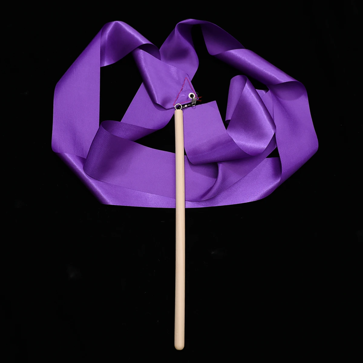 

2 Pcs Ribbon Props Gymnastics Party Favors No Knot Dancing Ribbons Twirling Purple Dance Child