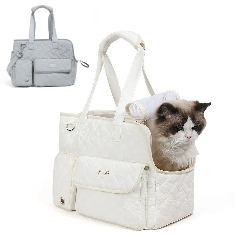 

Cat Carrier Soft-Sided Pet Carrier for Small Medium Dogs Puppy Quilted Collapsible Puffy Travel Bag Doggy Diaper Bag Outdoor