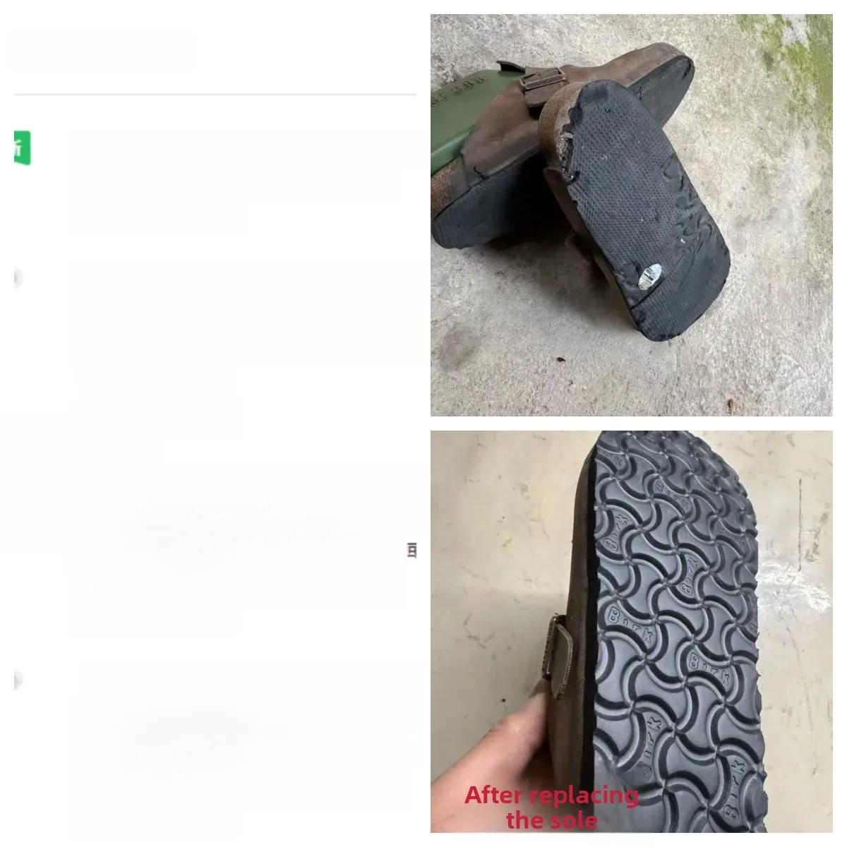 Birkent Shoe Repair Thickened Heel Replacement Wide And Narrow Version Adaptation for Birkent Shoes Increased Height