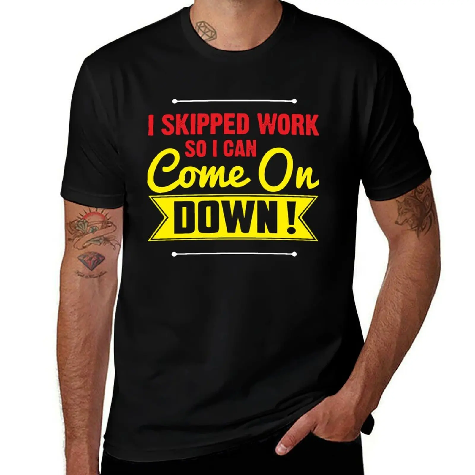 I Skipped Work So I Can Come on Game Show Contestant Gift T-Shirt Novelty Graphic Tee Shirt