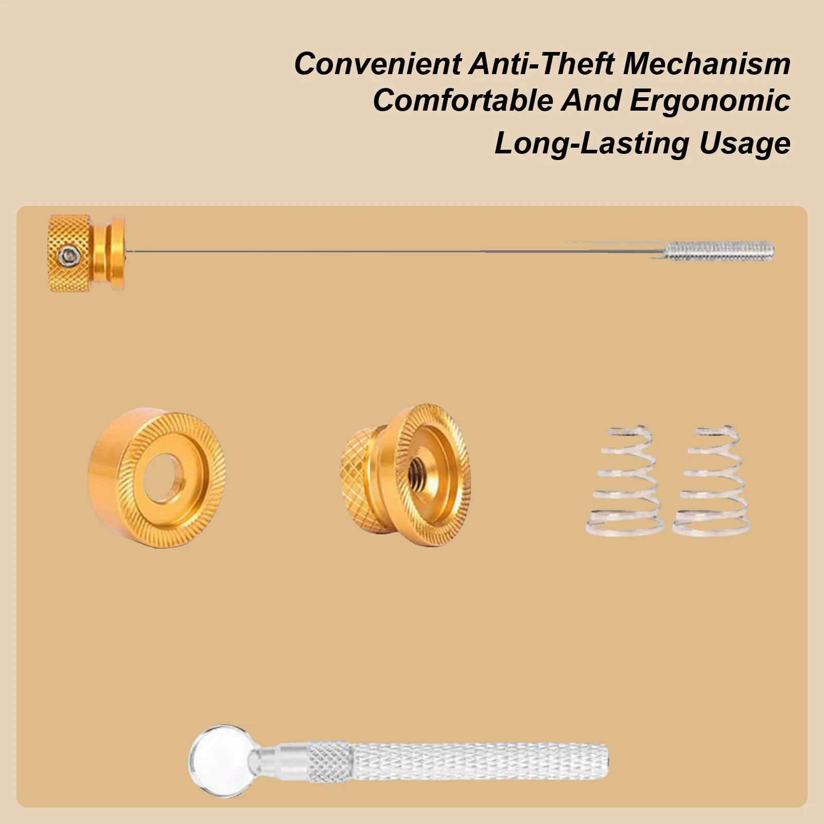 

Быстросъемная защита от кражи велосипедной оси, передние и задние шампуры, прочный рычаг, инструменты для ремонта парковки, городских поездок на работу, кампуса