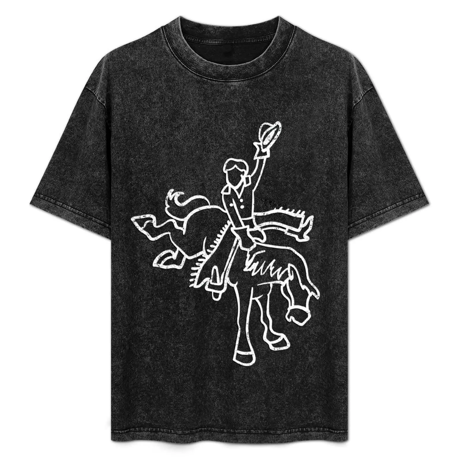 

Cowboy Cowgirl Bucking Horse T-Shirt customs design your own blue archive black t-shirts for men