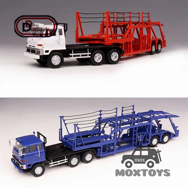 

DD Models 1:64 Fuso FV High Cab Tractors w/ Plastic Transport Trailer Set Diecast Model Car