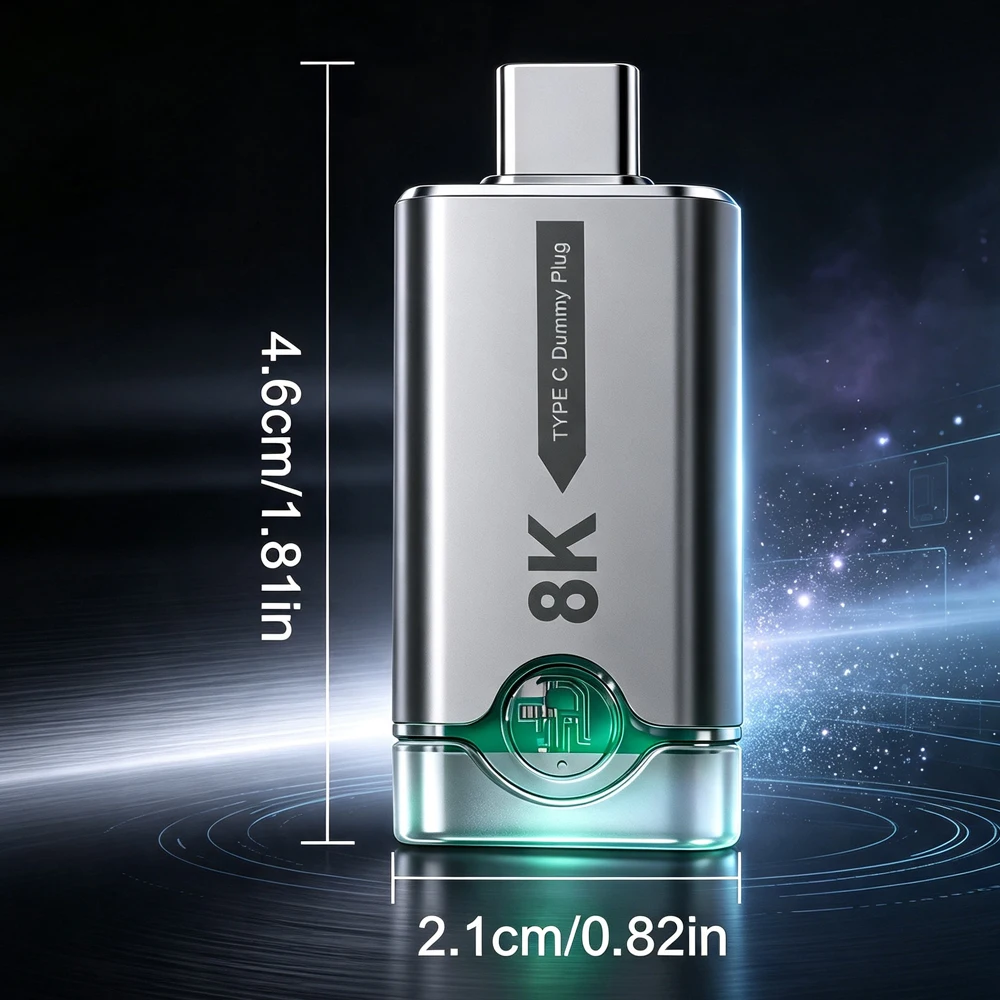DOONJIEY 4K EDID Dummy Plug Headless Display Adapter HDMI DP VGA DVI Mini DP Virtual Monitor Emulator