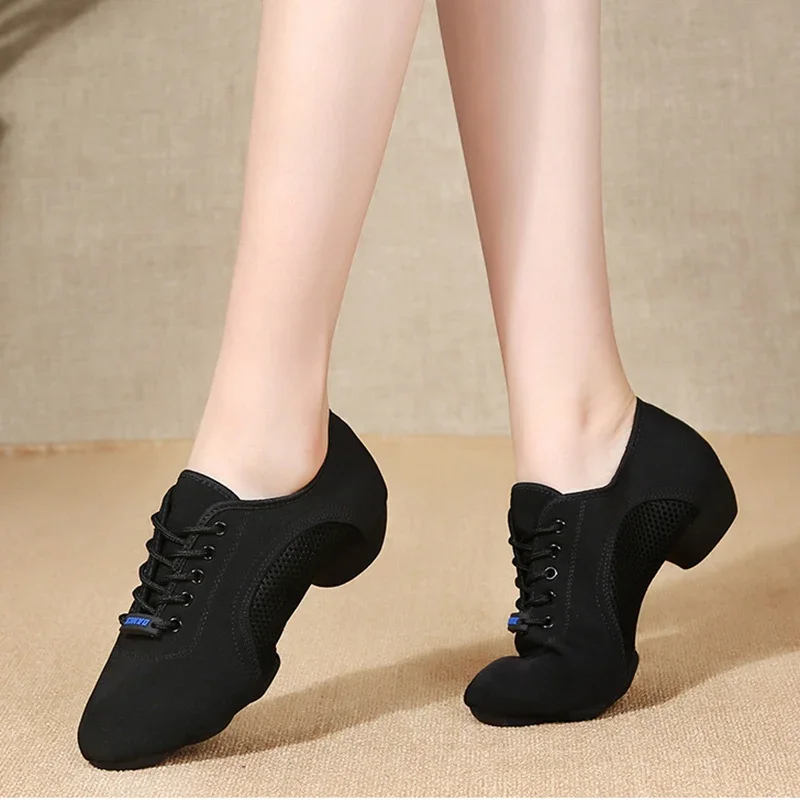 Vrouwen Latin Dansschoenen Jazz Ballroom Salsa Dansschoenen Vrouw Hoge Hakken Training Moderne Tango Dans Sneakers Vrouwelijke