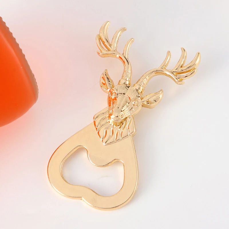 Creative Metal Deer Bottle Opener Portable Beer Can Opener Wine Bottle Opener Outdoor BBQ Opener Kitchen Tool view 4