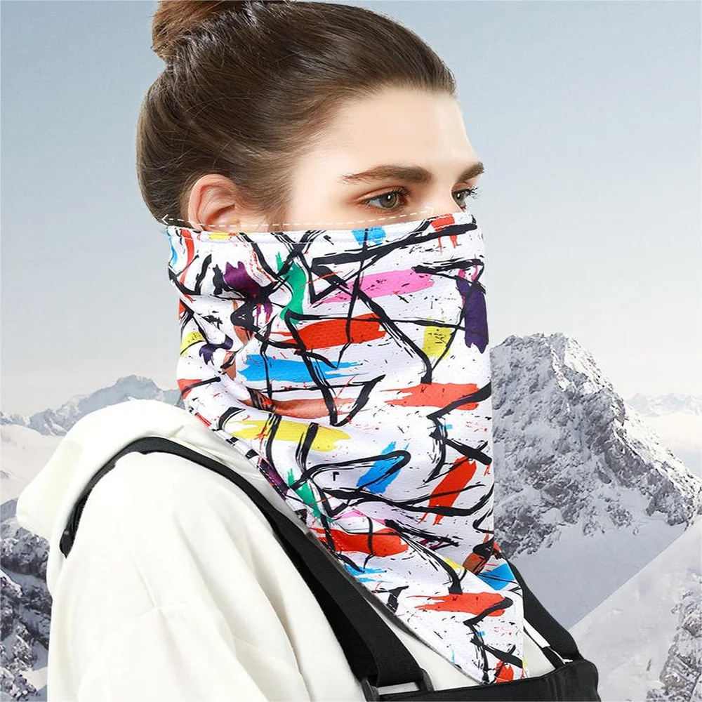 

Cycling Windproof Bandana Scarf New Trend Magic Multifunctional Half Face Mask Balaclavas Snowboard Neck Triangle Scarf Hats