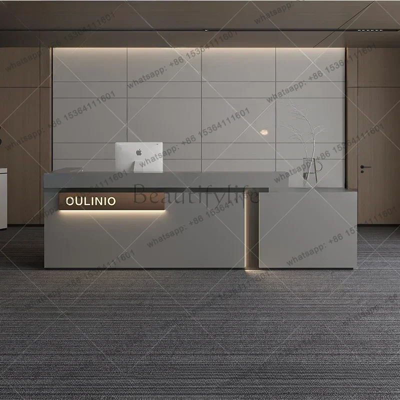 Factory Direct Sales Italian Style Clothing Shop Reception Desks Hotel Modern Simplicity Reception Desks Beauty Salon Office Fur