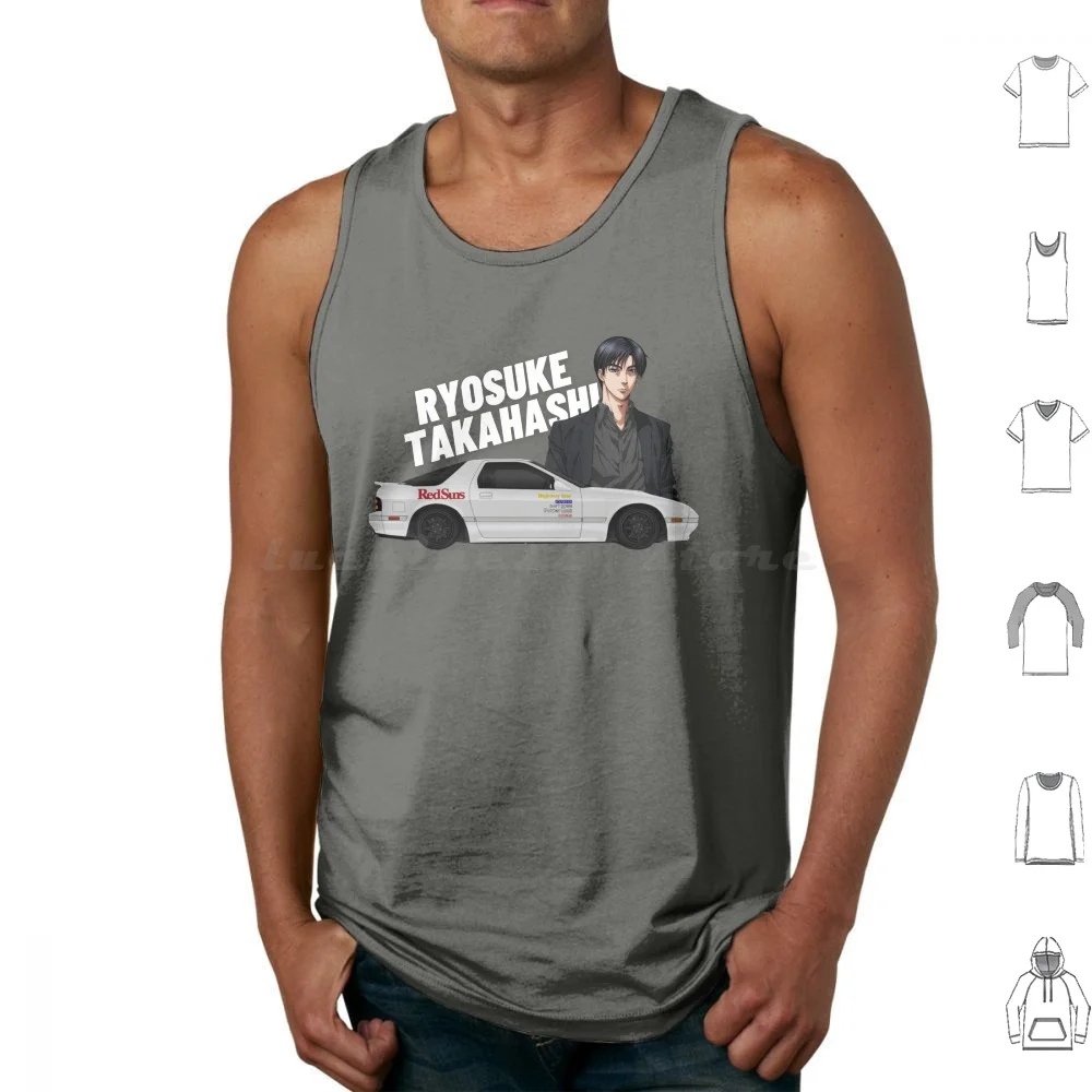 

Ryosuke Takahashi Initial D Tank Tops Vest Sleeveless Initial D Anime Ryosuke Takahashi Manga Keisuke Takahashi Takahashi