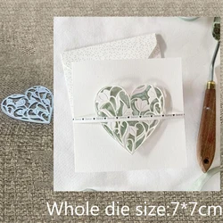 XLDesign Craft Metal stencil mold Cutting Die flower heart decoration scrapbook die cut Album Paper Card Craft Embossing