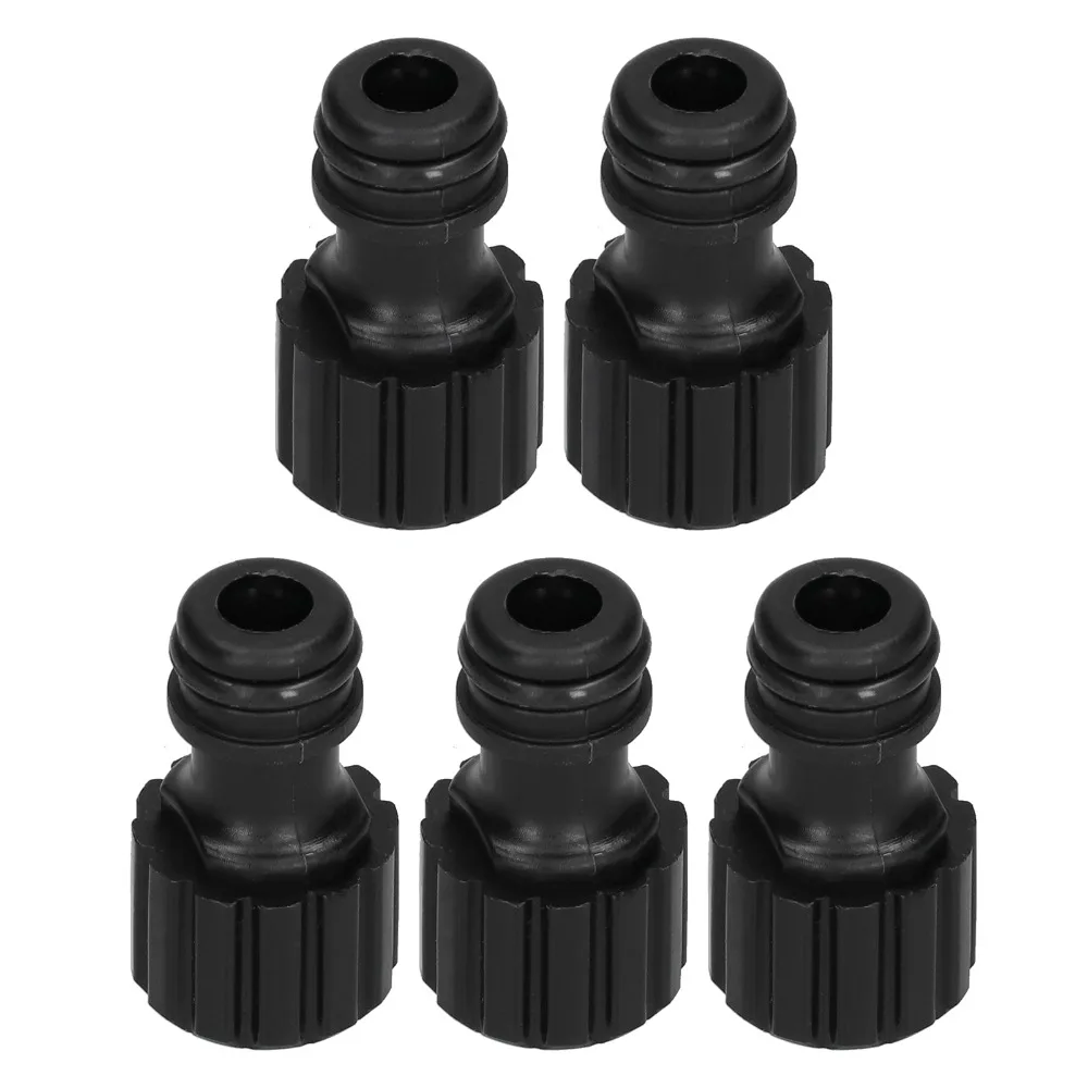10PCS ABS Nipple Connector M18 X 1.5mm Female Thread Black Car Washer Pump Nipple Connector Lightweight Pump Connector