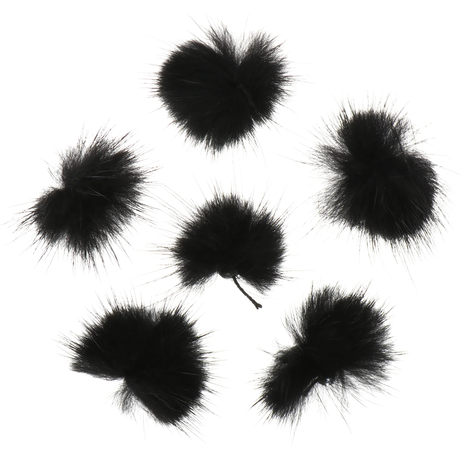 

6Pcs Nail Decorations Creative Hair Ball Design Easy DIY Manicure Art Accessories for Women Party Use Nail Decorations