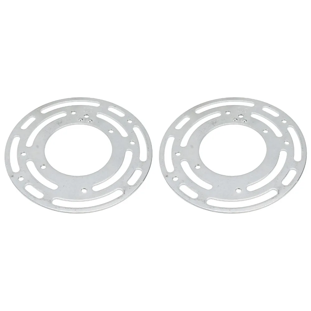

2 Pack 4 Inch Diameter Light Fixture Mounting Bracket with Screws & Nuts Steel Universal Mounting Bracket Round Silver