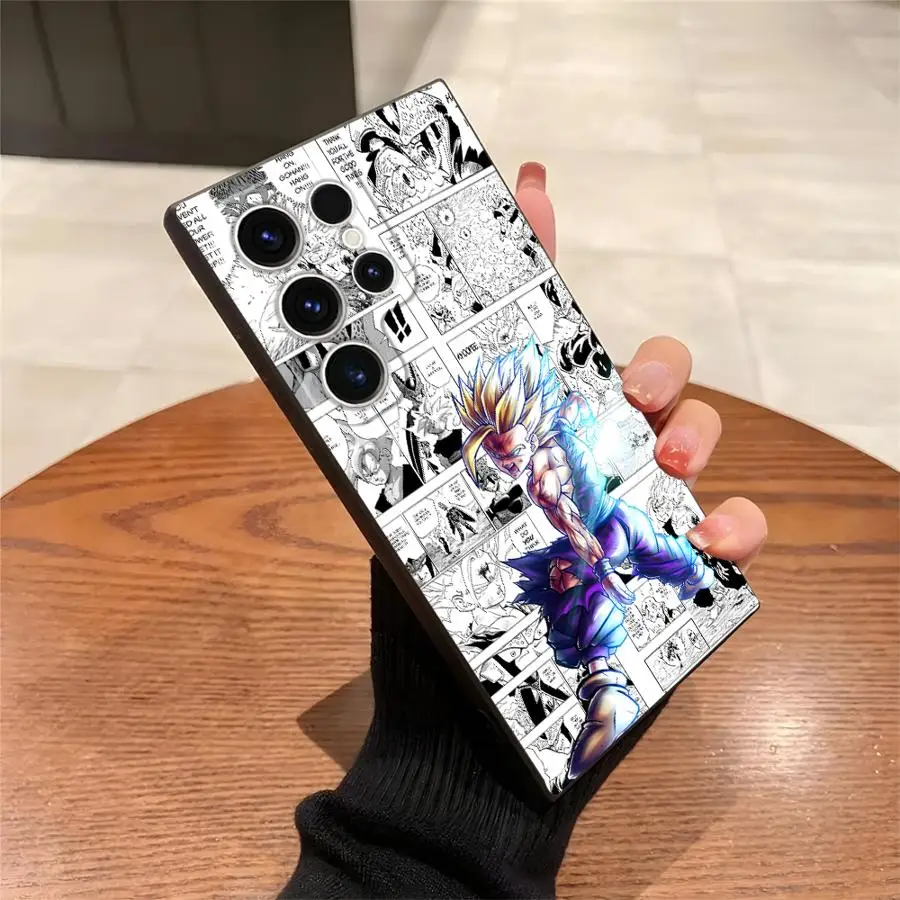 Dragon Ball Goku Manga Son Gohan Black Soft Phone Cover Case for Samsung Galaxy S23 Ultra S20 S24 Plus S25 Edge S21 FE - view 6