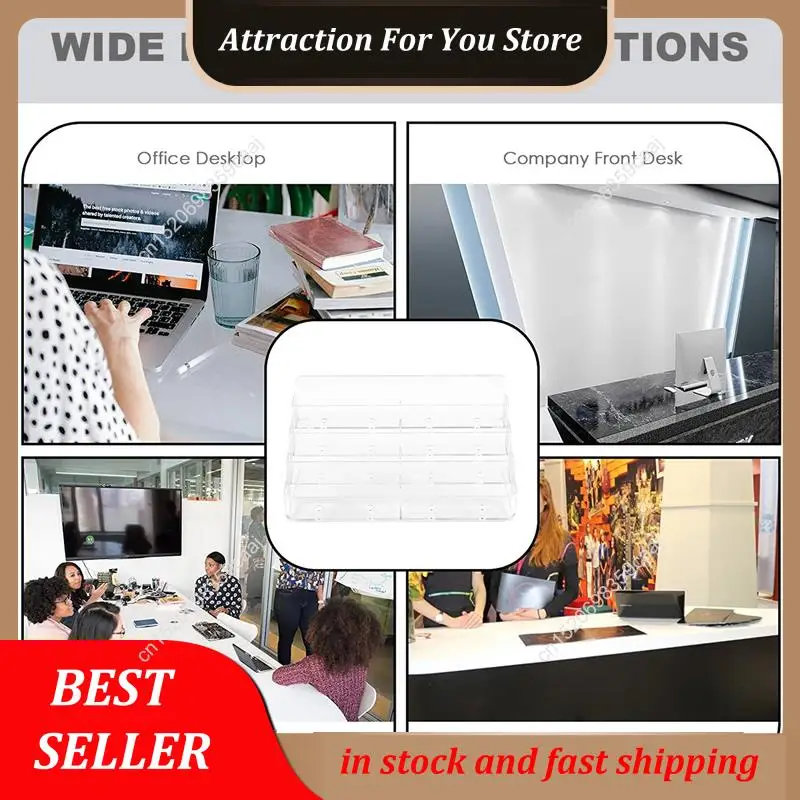 حار بيع حامل بطاقة الأعمال، 8 جيب الاكريليك حامل بطاقة الأعمال لمكتب بطاقة الأعمال حامل سطح المكتب حامل بطاقة الأعمال