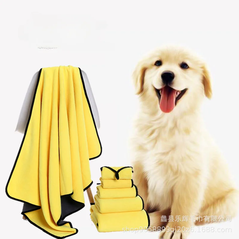 

Quick-drying Pet Dog and Cat Towels Soft Fiber Towels Water-absorbent Bath Towel Convenient Pet Shop Cleaning Towel Pet Supplies