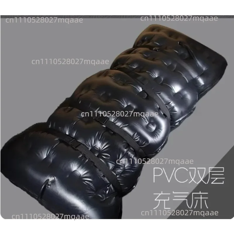 230x90cm PVC latex vacuum inflatable double-layer double-chamber compressed air mattress