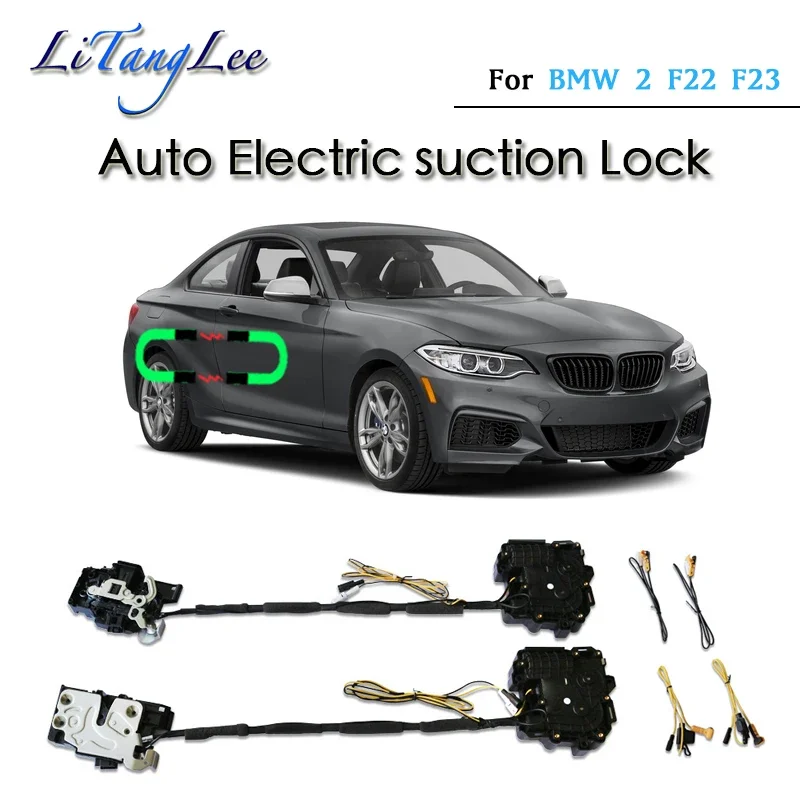 For BMW 2 Sports M2 F22 F23 2014~2017 Car Soft Close Door Latch Pass Lock Actuator Auto Electric Absorption Suction Closer