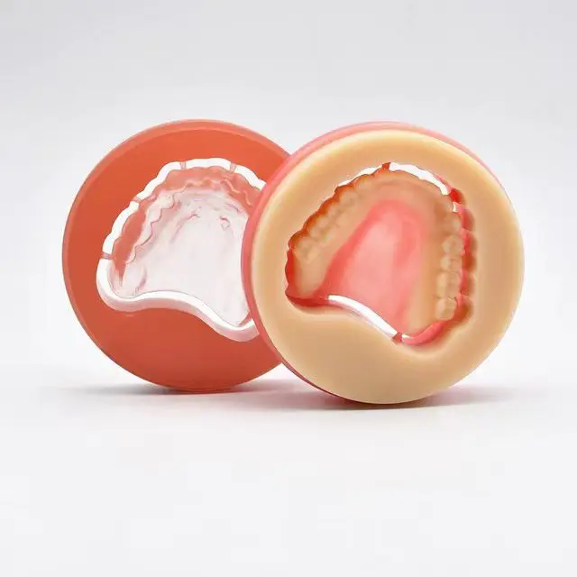 Dental Double Color PMMA Disc 25 30mm Full Crown Pink2S/3S+VITA16 Color PMMA Blocks for Cad Cam Temporary Crowns & Bridges