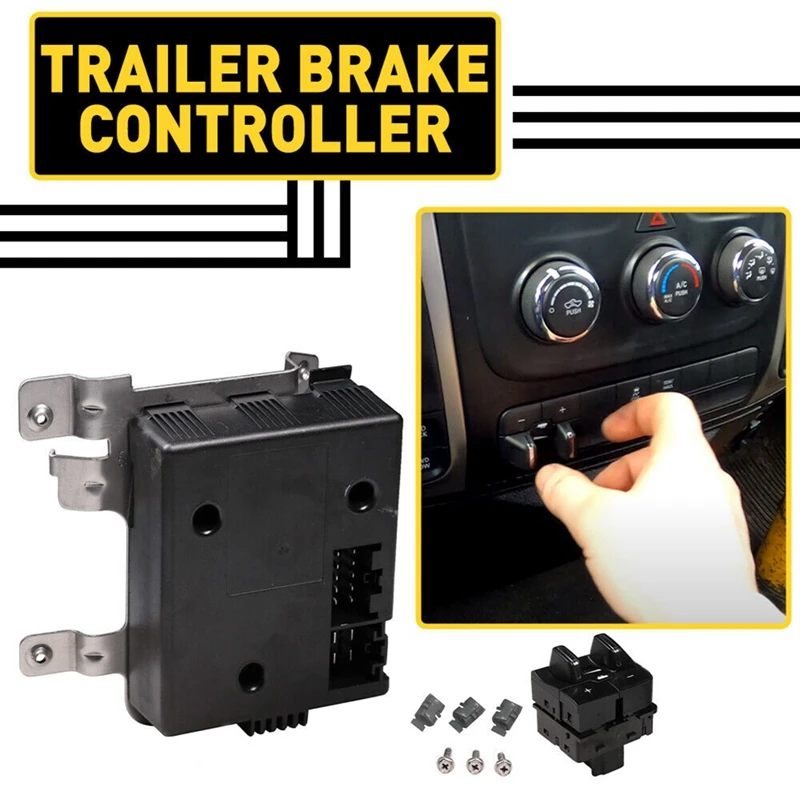 601-024 Integrated Trailer Brake Control Module Switch Kit 82214492AB For Ram 1500 2500 3500 4500 5500 2015-2020