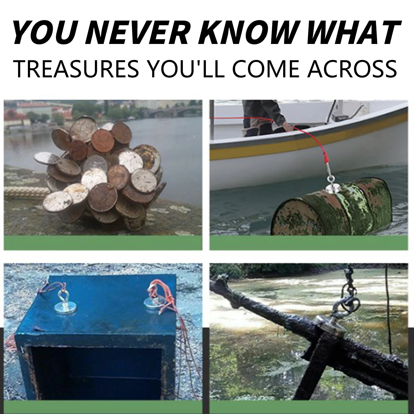 مغناطيس قوي مع خطافات صناعية فائقة القوة من النيوديميوم مناسبة لأساسيات الرحلات البحرية #3