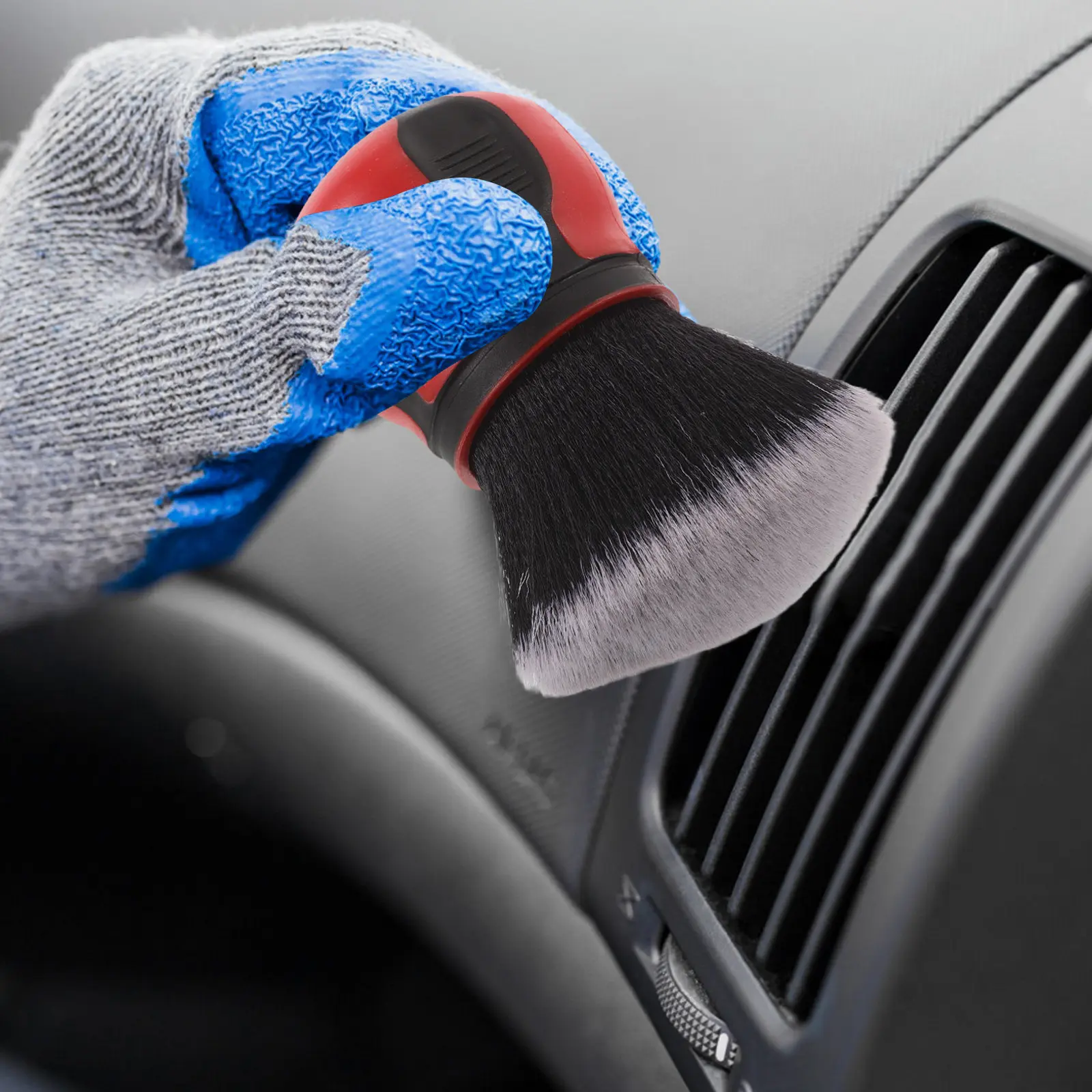 Car Detailing Brush Soft Bristle Interior Cleaning Tool Dashboard Dusting Air Vent Crevice Gear Shift Cup Holder Cleaner Auto