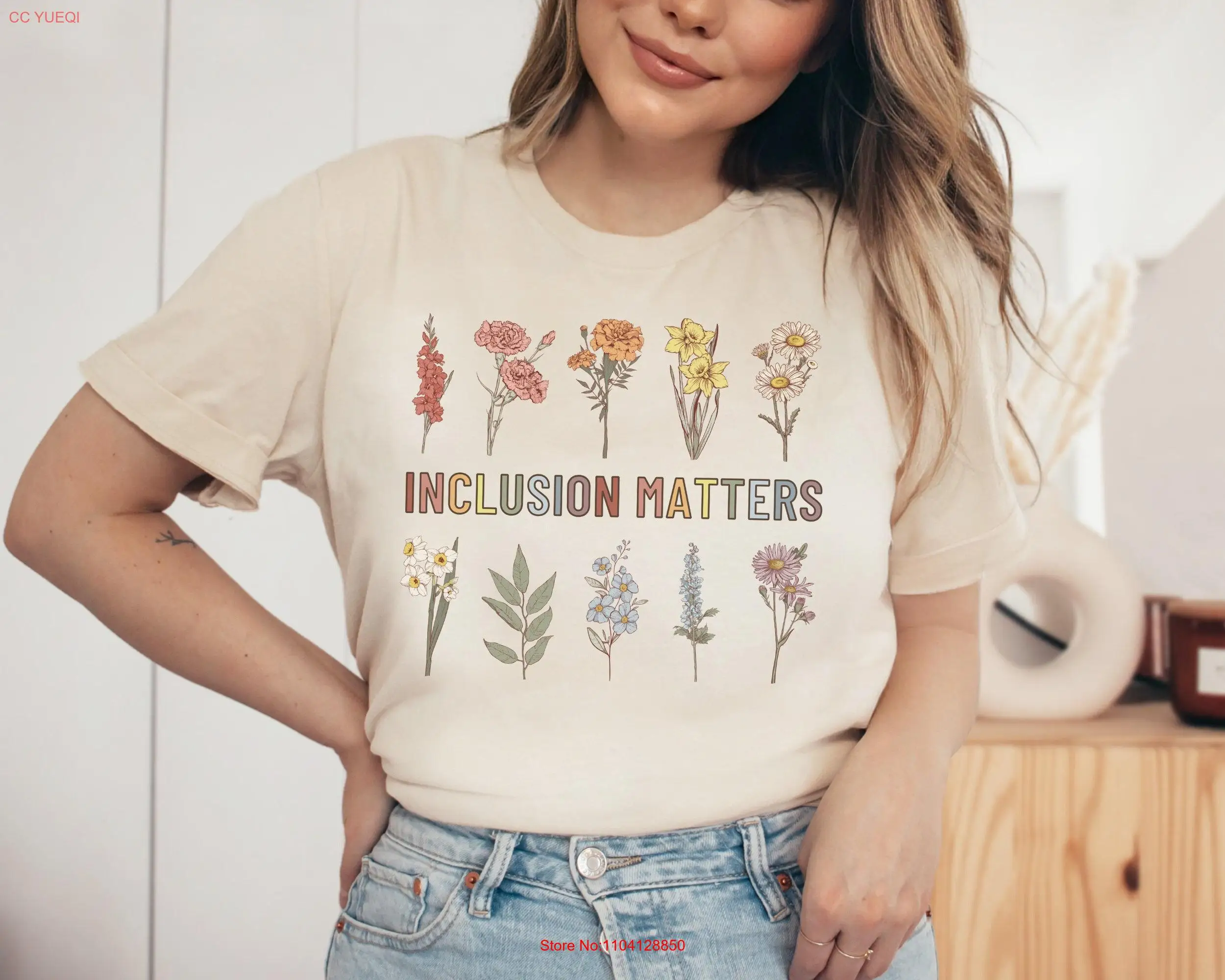 Inclusion Matters T Shirt ADHD Autism Awareness Special Education Teacher Neurodiversity Dyslexia Hyperlexia Mom