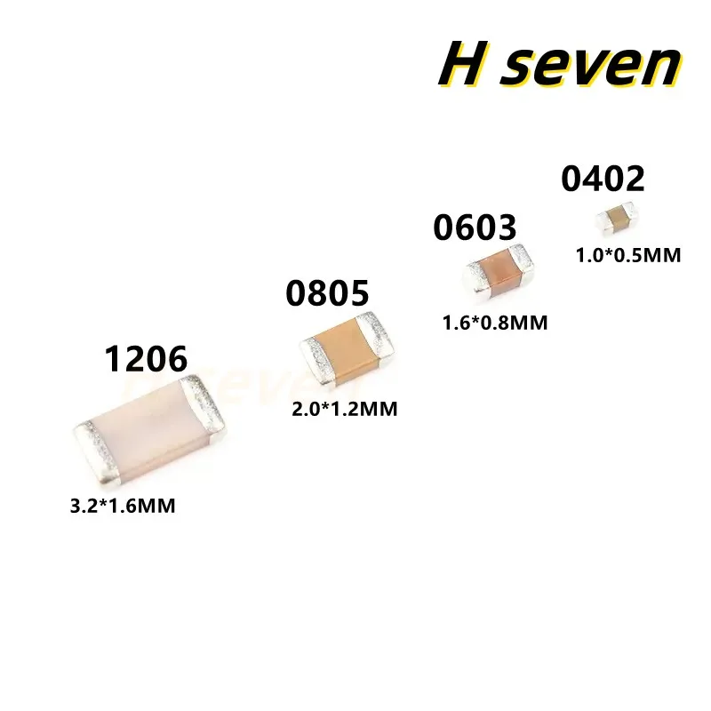 100pcs/lot 0402 SMD Chip Multilayer Ceramic Capacitor 0.5pF - 10uF 10pF 100pF 1nF 10nF 100nF 0.1uF 1uF 2.2uF 4.7uF