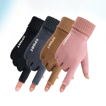 Gants chauffants électriques pour écran tactile, chauffe-mains antidérapants, rechargeables par USB, pour moto, gants chauffants à 2 doigts pour femmes et hommes