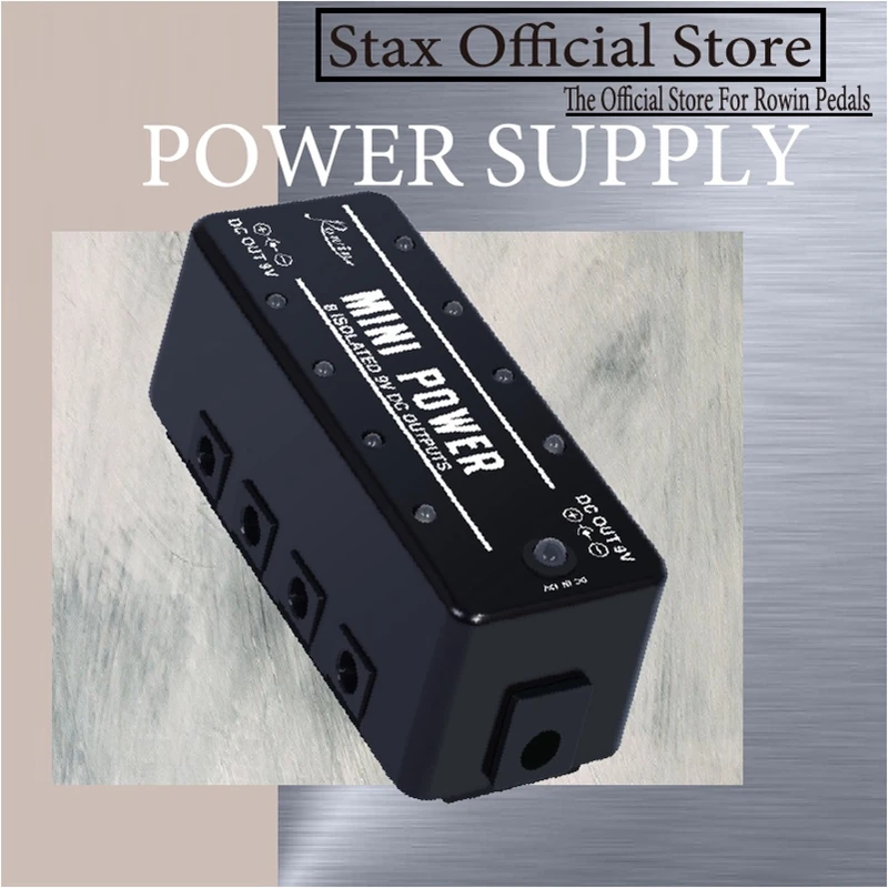 

Rowin LEF-329 Mini Power Pedal Guitar Pedals Power Supply Multi Circuit Power 8 Isolated 9V Output With Short Circuit Protect