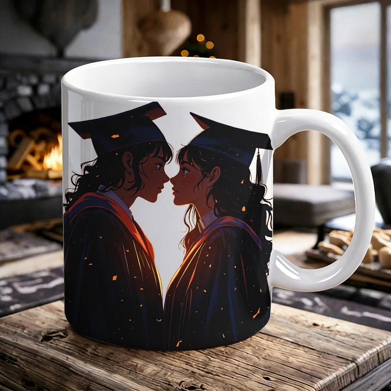 

Romantic Bachelor's Gown Illustration Ceramic Mug, Coffee Mug, Milk Cup, Office Tea Cup, Drinking Cup, Gift for Friends