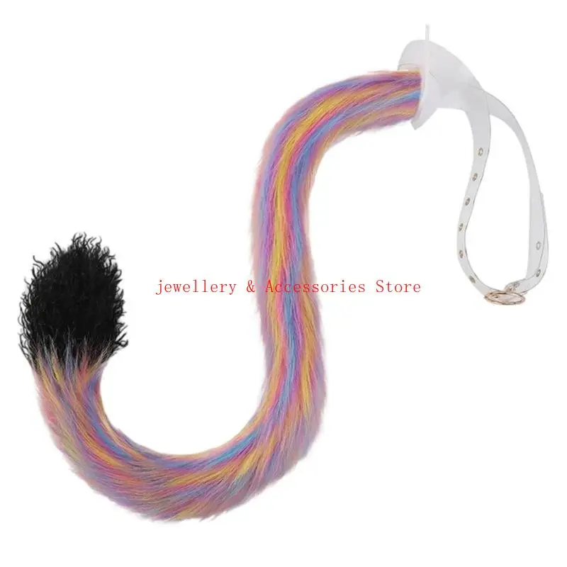 

Faux Furs Animal Tail Foxes Cats Dog Wolf Tail Halloween Cosplay Party Costume