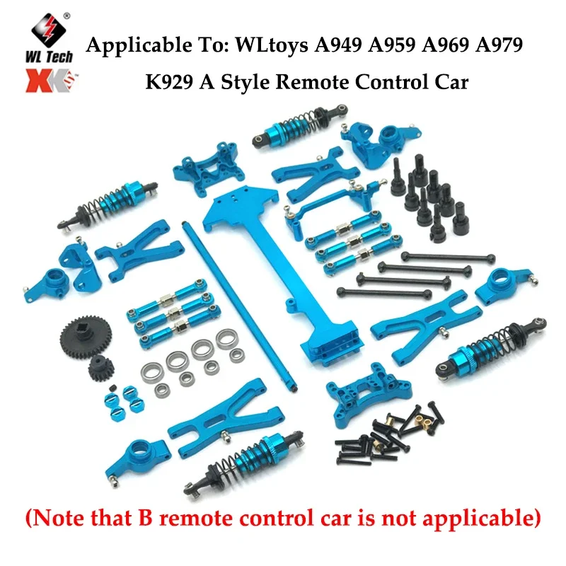 WLtoys A949 A959 A969 A979 A959-B A969-B A979-B RC Car Spare Parts Car Bottom A959-B-28 Upgrade Metal Differential Accessories