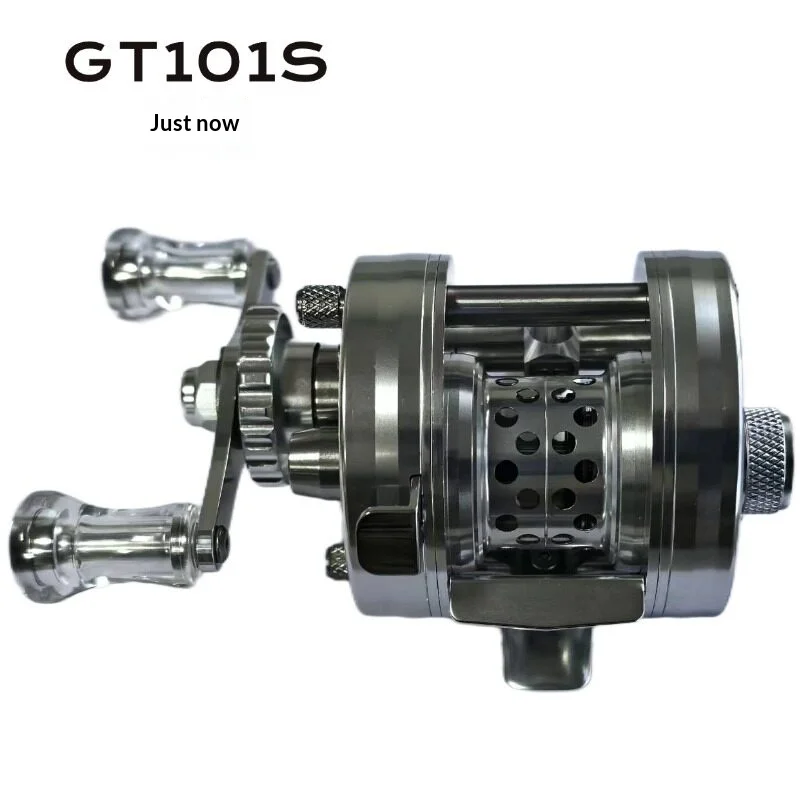 2026 New Byblos Gangtu GT101S Full‑Metal Micro Drum Reel Synchronous Level‑Wind Guide Freshwater Micro Lure Fishing Reel