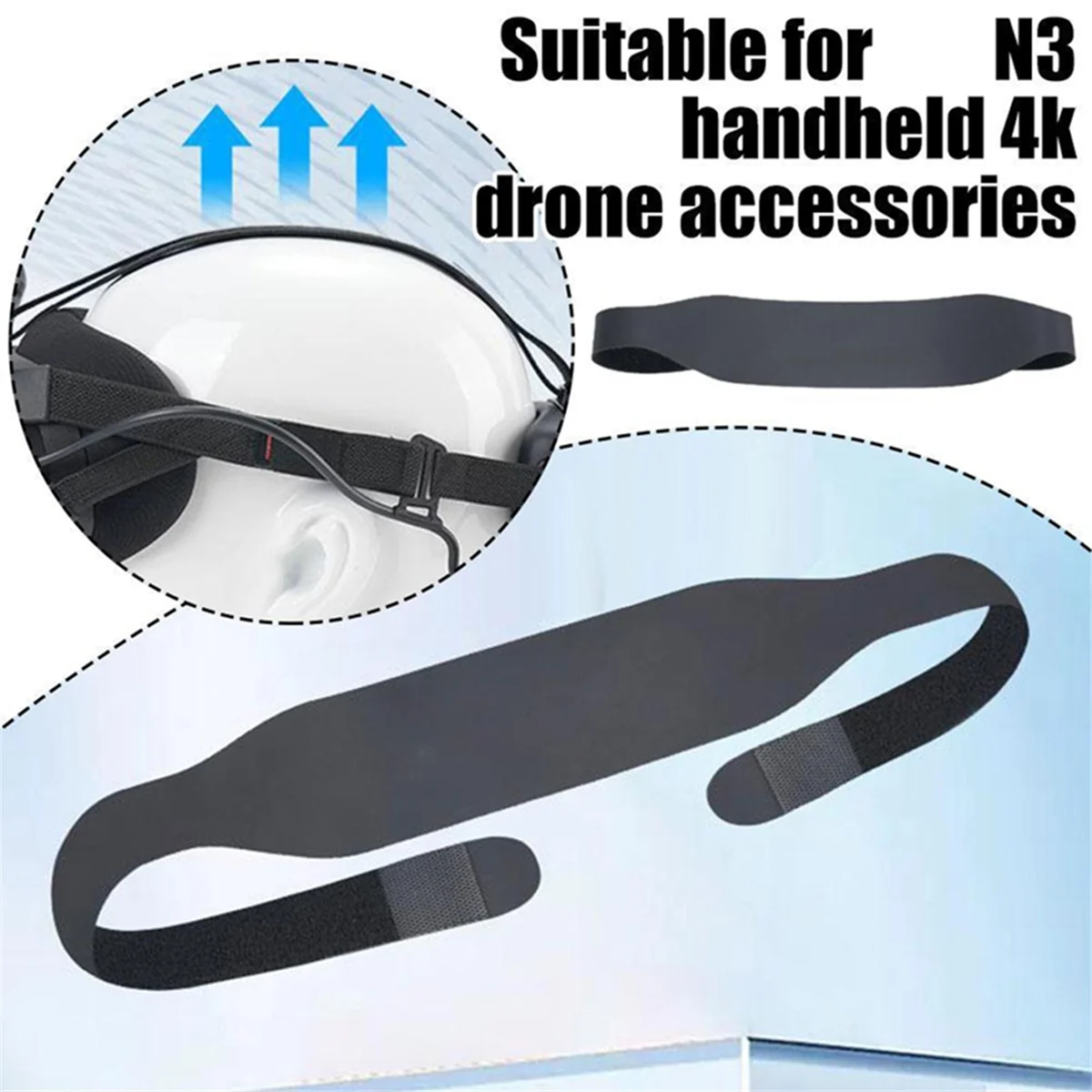 Tuyo para DJI N3 correa para la cabeza correa cómoda para aliviar el estrés para N 3 correa superior para la cabeza para accesorio auxiliar DJI N3