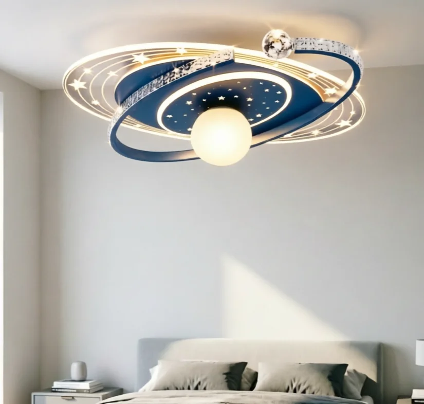 52cm Starry Ceiling Lamp for Master Bedroom Room Light Creative Modern LED Lighting Design for Home Decor