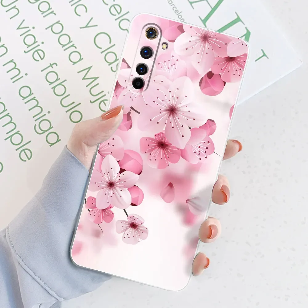 For Realme 6 Case Realme 6 Pro Watercolor Marble Transparent Cases For Realme 6S Cover For Realme6 i Silicone Back Bumper Funda