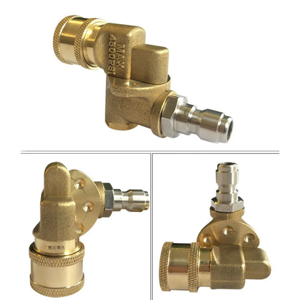 6-Pack Pressure Washer Accessories Kit 1/4'' Quick Connect Pivoting Coupler Power Washer Nozzle Tips Multiple Degrees 4500PSI