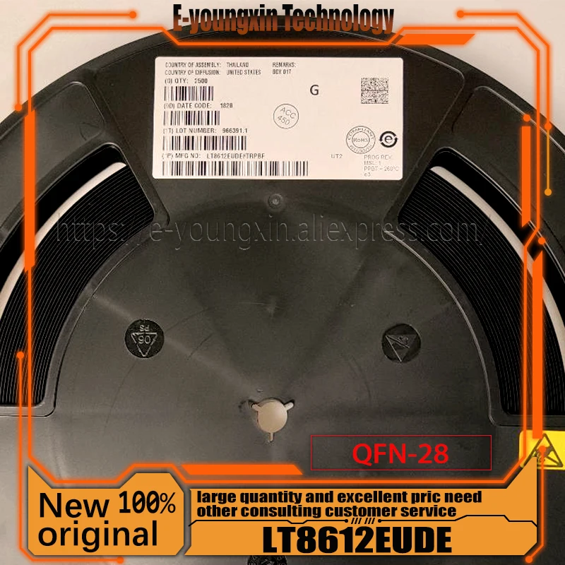 1PCS/lot LT8612EUDE LT8612 EUDE QFN28 8612 QFN-28 100% original fast delivery in stock