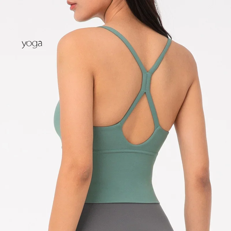 

al yoga New sexy back yoga wear running sports vest bra shock-proof gathering fitness wear