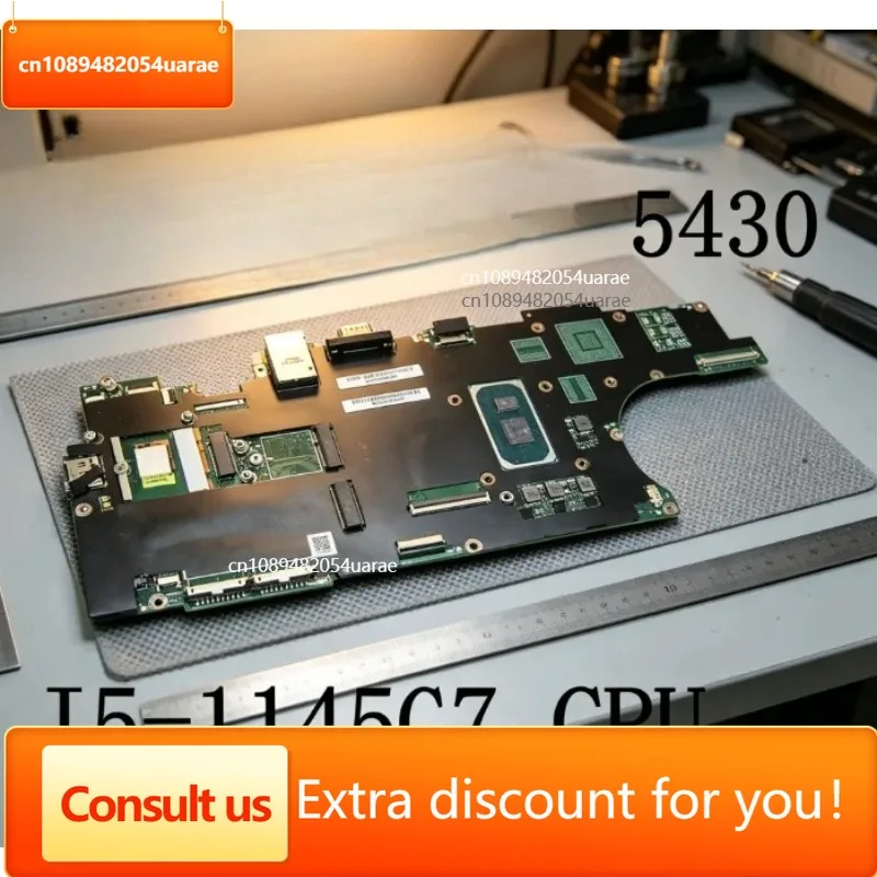 Latitude 5430 Rugged Extreme Laptop Motherboard TW-01NMY8 01NMY8 with I5-1145G7 CPU Full Tested Replacement Mainboard