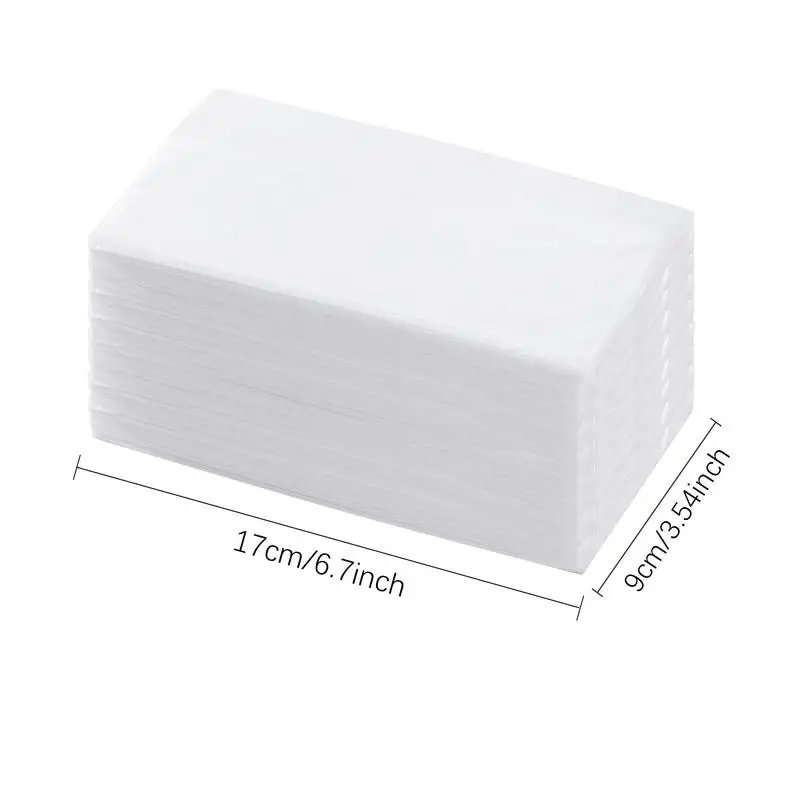 Car Paper Towels Double Layer Travel Paper Towels Napkin Holder Refill Comfortable Travel Tissue Packs Travel Facial Tissues For