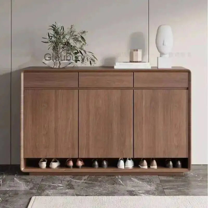 Cabinet Strong Design Waterproof Wood Shoe Large Luxury Space Saving Shoe Rack Living Room Szafka Na Buty Home Furniture
