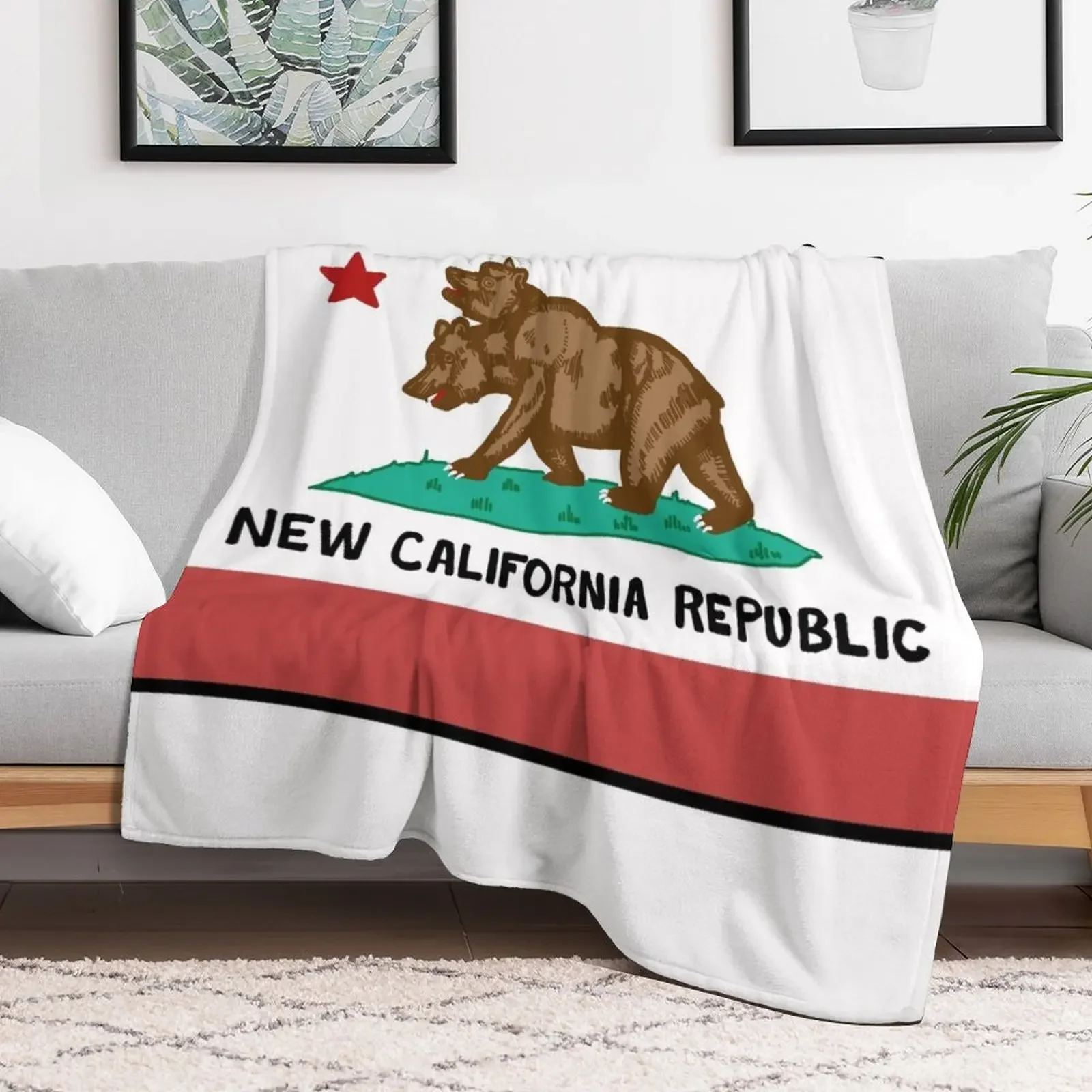 NCR Flag Throw Blanket All Season Soft Lightweight Blanket for Home