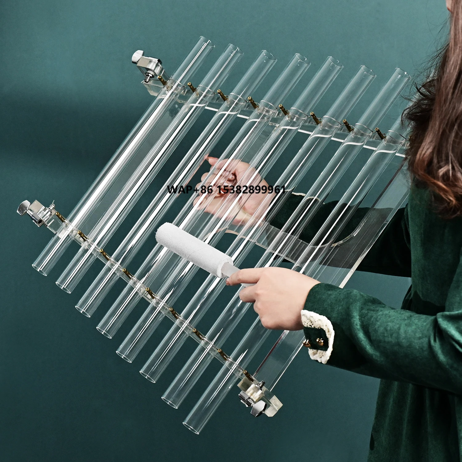 

Jinfang Factory Customization Wholesale Crystal Singing Harp with Stand for Sound Bath Healing and Meditation