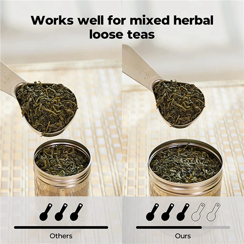 ABVJ-6 Pcs Large Tea Ball Infuser For Loose Leaf Tea & Spice Infuser For Cooking, Threaded Lid, Extra Fine Mesh Tea Strainer