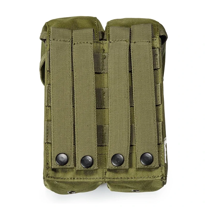 Bolsa MOLLE doble para revistas AK – Riñonera táctica caza paintball - imagen 5