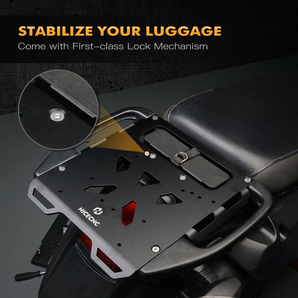 リア荷物ブラケットラックキャリアプレートキット Kawasaki KLR650 KLR 650 2008-2018 2009 2010 2011 2012 2013 2014 2015